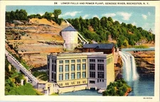Postcard POWER PLANT SCENE Rochester New York NY o/19 AN8902