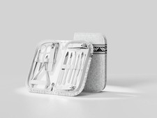 Wesdut Nail Clippers Set for Man 10in1, Silver