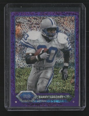 Barry Sanders 2024 Topps Composite-Topps Chrome #9-Purple Speckle /250