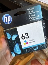 HP Tri-Color Ink Cartridge 63 Expired 4/2022 Brand New In Box