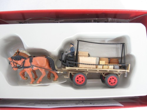 WK412* PREISER H0 17914 tractor agrícola con remolque embalaje original | Condition: Gebraucht