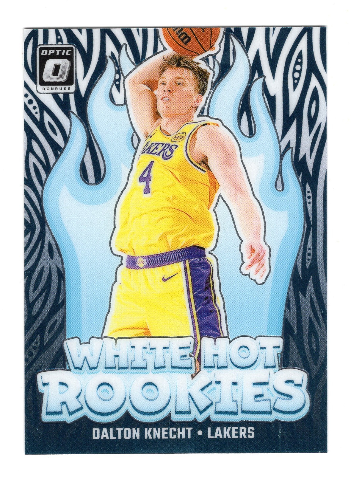 2024-25 Panini Donruss Optic Dalton Knecht #9 White Hot Rookie Lakers RC