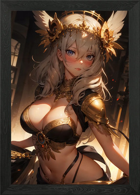 Mädchen mit goldenen Haaren Gerahmtes Wandbild Poster Leinwanddruck Bild