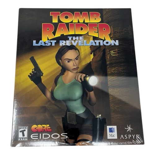 Tomb Raider The Last Revelation Big Box MAC Eidos Aspyr 2000 NEW & SEALED RARE - Picture 1 of 10