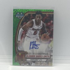 Deshawn Harris-Smith Auto Green Shimmer Refractor #85 2024-25 Bowman Chrome U