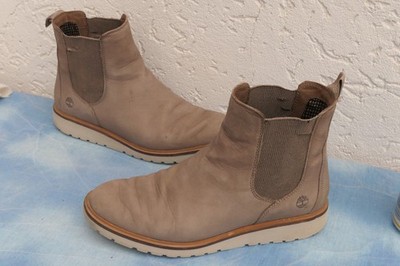 Timberland Ellis Street Chelsea Damen Gr. 40 Leder Beige Taupe Boots  