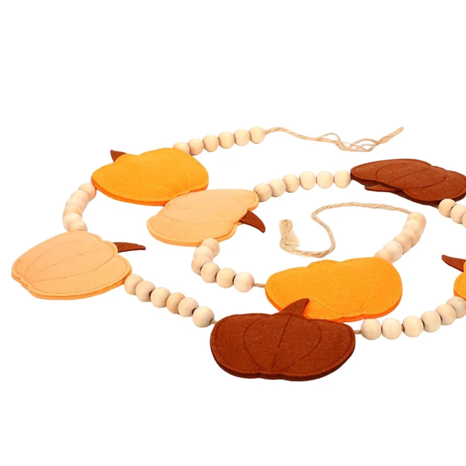 Banner de abóboras artesanato decoração de Ação de Graças para festa de Halloween chá de bebê - Imagem 2 de 4