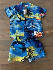 Palmwave Hawaii C20-CS064 Blue Sunset Boys Cotton Cabana Set Size 2T