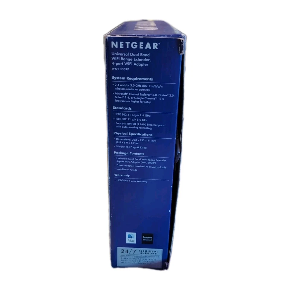 NETGEAR WN2500RP Universal Dual Band WiFi Range Extender, 4-port WiFi Adapter... - Image 3 of 4