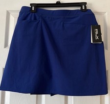 NWT RLX Ralph Lauren Golf Tennis Performance Pleated Active Skort Blue M 138