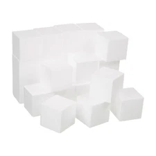 24 Pack 3x3x3 Inch Craft Foam Square Polystyrene Cubes for Arts Sculptures