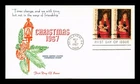 US COVER FIRST DAY OF ISSUE CHRISTMAS 1967 BETHLEHEM GEORGIA