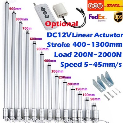 DC 12V 500mm~1300mm 2000N Elektrischer Linearantrieb Linearmotor Linear Actuator