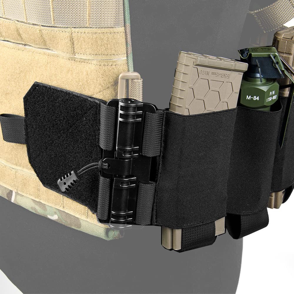 Elastic Tactical Vest Cummerbund Quick Release Mounting Strap for Vest JPC/CP...