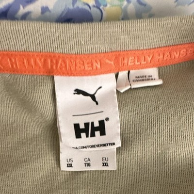 Helly Hansen Puma Men's Cotton Pullover Sweatshirt Logo Beige XXL
