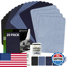 King Mountain Iron-On Repair Patch 20 Pcs Packdenim Patches For Jeans Kit 3 By