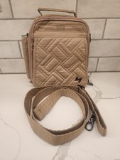 Lug Flapper SE Convertible Crossbody Bag Brushed Gold Waterbottle Pocket 8.5x5x3