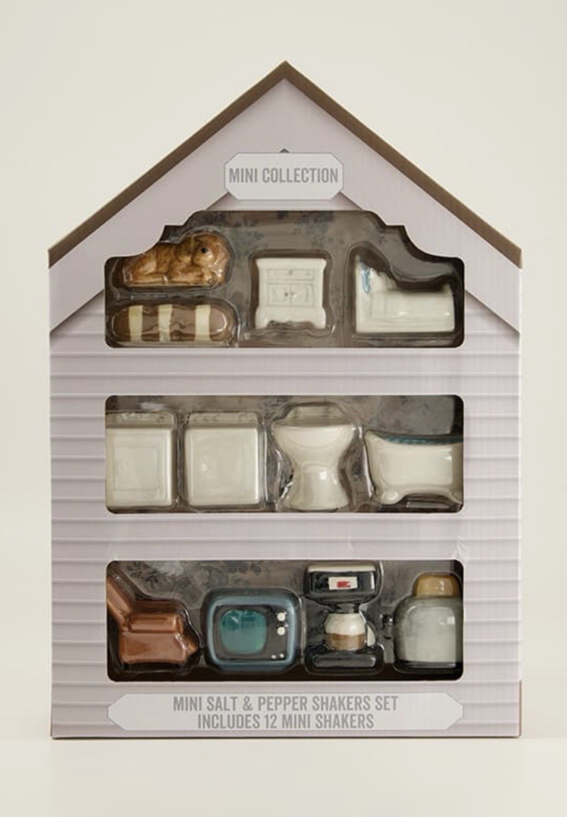 Cracker Barrel Mini Home Salt And Pepper Shaker Collection Set Of 12 New in box