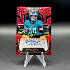2018 Panini Select - Rookie Signatures Dallas Goedert #RS-DG Maroon /75 Eagles  