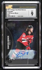 2021-22 Skybox Metal Universe Rookies Silver Dawson Mercer CSG 9 Mint Auto 10hm