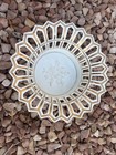 Antique Reticulated Porcelain Centerpiece Bowl w/ Gilt Trim, 4 Paw Feet, c. 1900 — photo 1