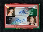 2025 Donruss FOTL Dual Auto Black Green 2/3 Yang Hansen Donovan Clingan