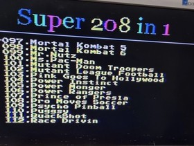 Mini Console classic 208 Build in Game.     (Classic Sega megadrive games)