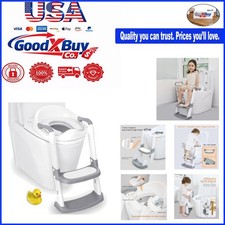 Foldable Potty Training Seat for Kids with Splash Guard and Anti-Slip Gray - ...