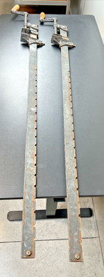 SET Vintage  woodworking Bar clamps Furniture Wood 256 93 90 CTC Hargrave