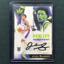 2023-24 Court Kings Jalen Slawson Heir Apparent Rookie Auto 8/125