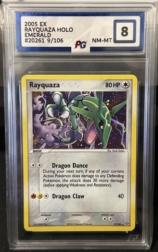 Rayquaza EX Emerald Holo Rare Card 2005 9/106 PG 8