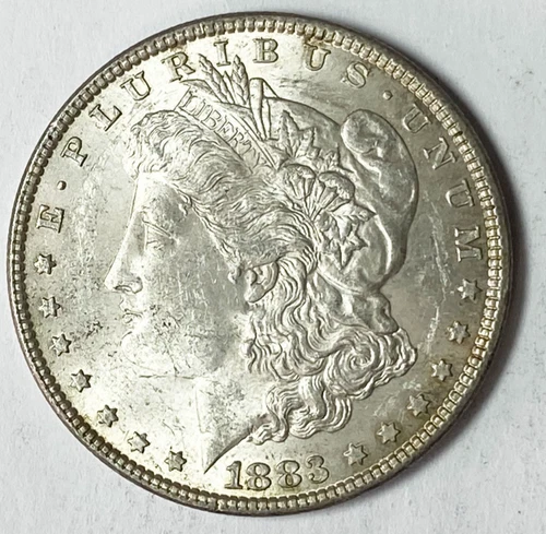 1883 $1 Morgan Silver One Dollar US Coin Philadelphia AU