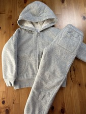GAP Kids Soft Sherpa Lined Joggers Full Zip Hoodie Set Size 4/5