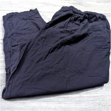 NWOT King Size Pants Big Mens 5XL 55x38 Raw Navy Blue Cotton Elastic Pockets