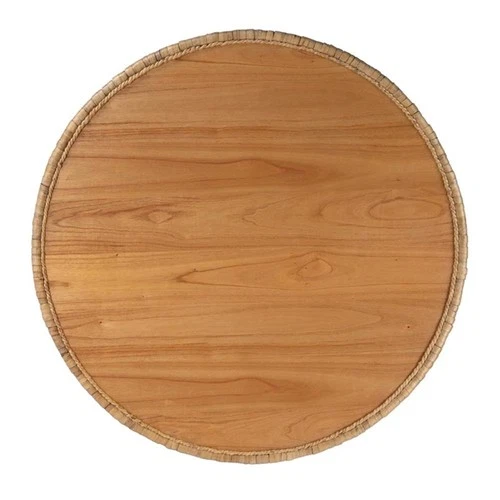 Butler Specialty Company Captiva Round Rattan Drum Coffee Table - Natural Rattan - Picture 5 of 6