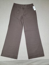 VTG NWT ROUTE 66 Women's 12 Mid Rise Brown Pants NOS 100 Cotton New Old Stock