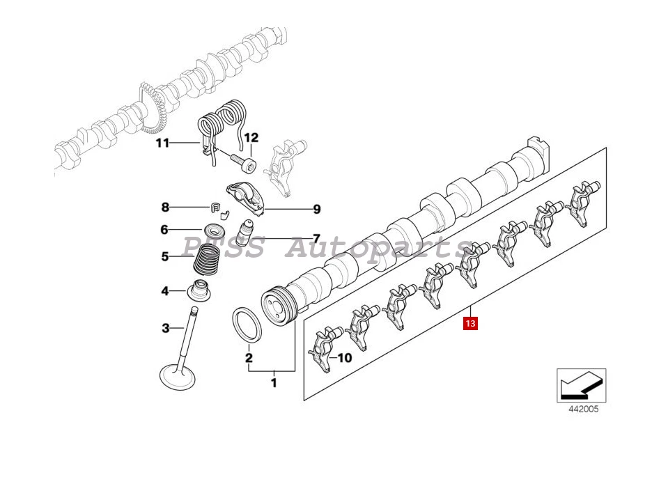 8x Brazo basculante palanca de remolque OEM 11-37-8-645-501 para BMW 120i 550i 650i 750i 750Li Foto 3 de 3