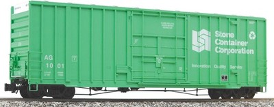 neu AML HI-Cube  50' Boxcar Stone Container C.  mit Metalldrehgestellen & Achsen