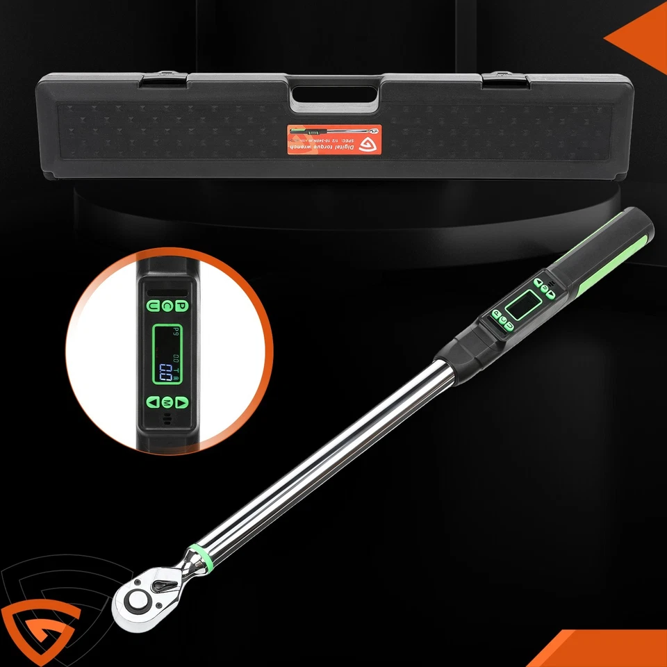 Digitaler Drehmomentschlüssel 1/2" 17-340Nm Drehmoment Prüfen Einstellen LCD KFZ - Bild 4 von 4