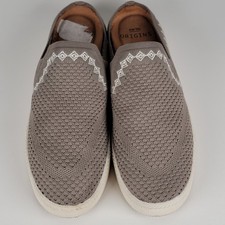 Earth Origins Shoes 6 M Embroidered Knit Mules Zilly Slides Biege