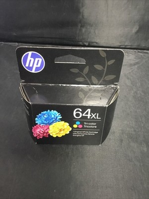 Authentic HP 64 XL Tri-Color Ink Cartridge N9J91AN (Expires 07-2027) Brand New