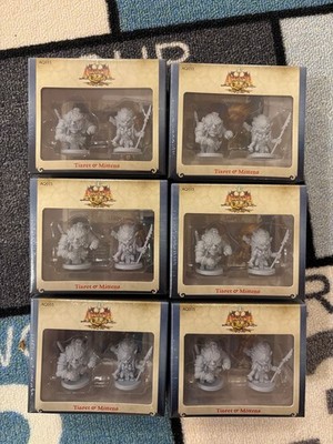 Lot of 6 Tiaret & Mittens Miniatures For Arcadia Quest CMoN Games New Sealed
