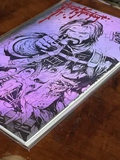 RARE Tyler Kirkham “Blood Sig” Remark BRZRKR #1 VIRGIN FOIL Battle Damage w/COA