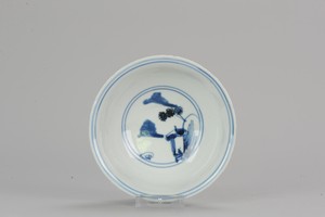 Rare Chinese Wanli 16/17C Porcelain Ming China Bowl Literati Scholars Ta...