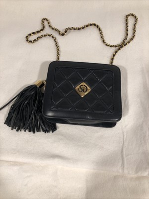 navy quilted handbag