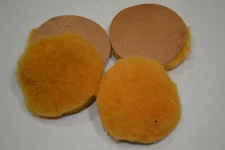 Sheep Wool - for leather finishing - 4" round - 6 pack (E532)