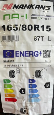 X4 165 80 15 NANKANG NA-1 TOP QUALITY BRAND NEW TYRES 165/80R15