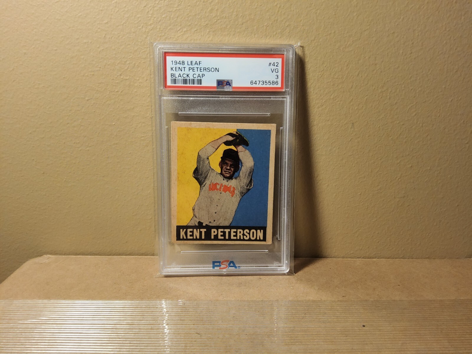 1948 Leaf #42 Kent Peterson PSA 3