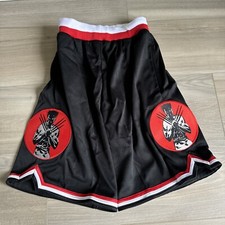 RETRO Mperial Sportswear Wolverine Black & Red YOUTH Basketball Shorts M