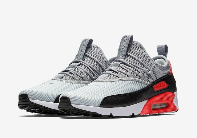 Size 12.5 - Nike Air Max 90 EZ Wolf Grey Bright Crimson 2018 for sale online | eBay